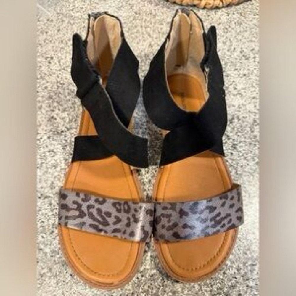 Maurice’s Leopard Gladiator Sandal